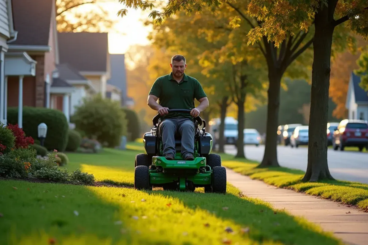 Homes and lawns in the Downtown Alexandria area of Alexandria, IN