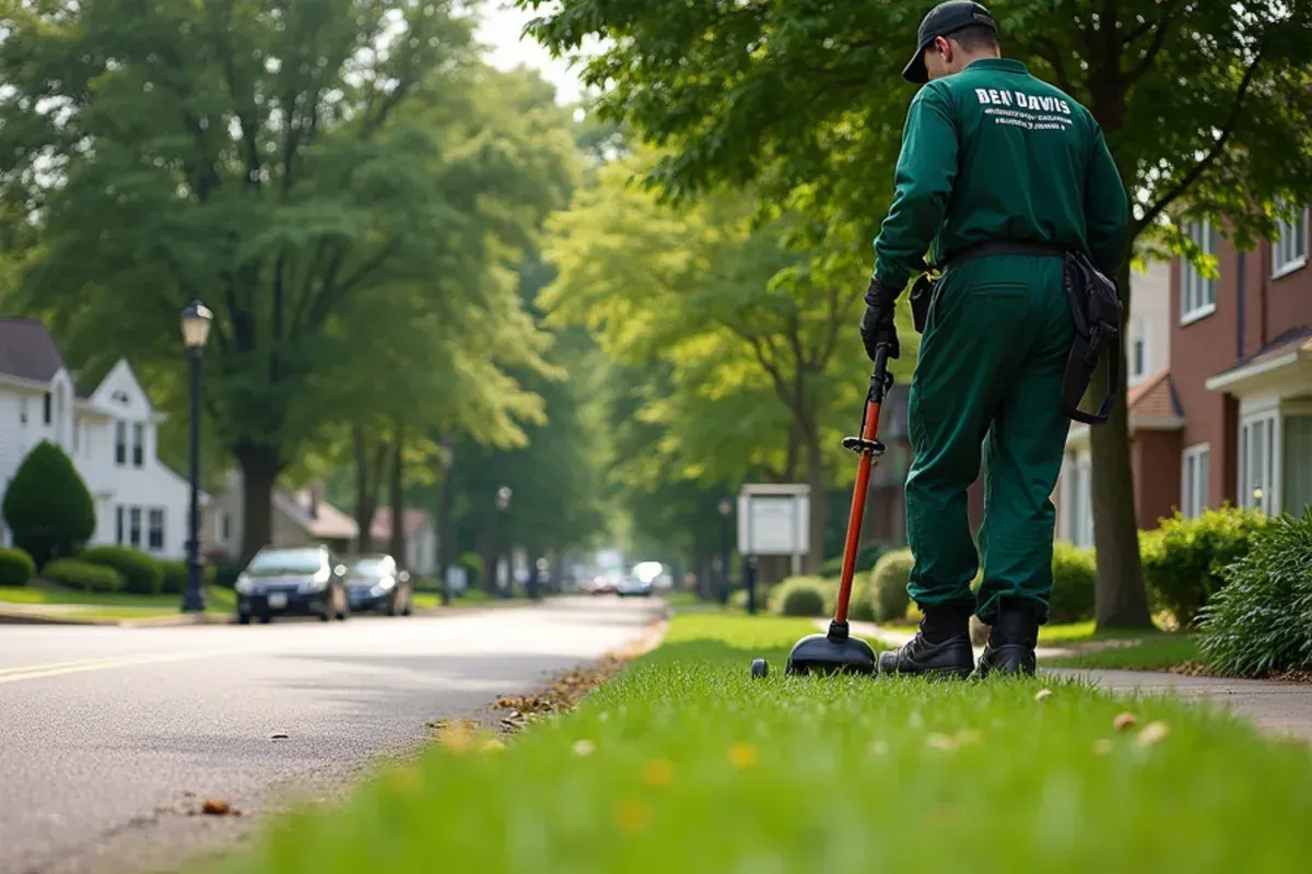 Homes and lawns in the West Washington Street corridor area of Ben Davis, IN