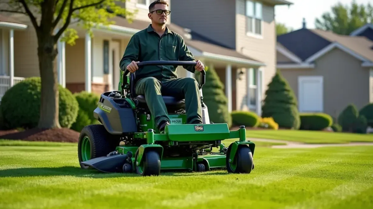 Family backyard lawn thickened by fall aeration and overseeding in Brownsburg, IN, by Speedway Lawn Maintenance