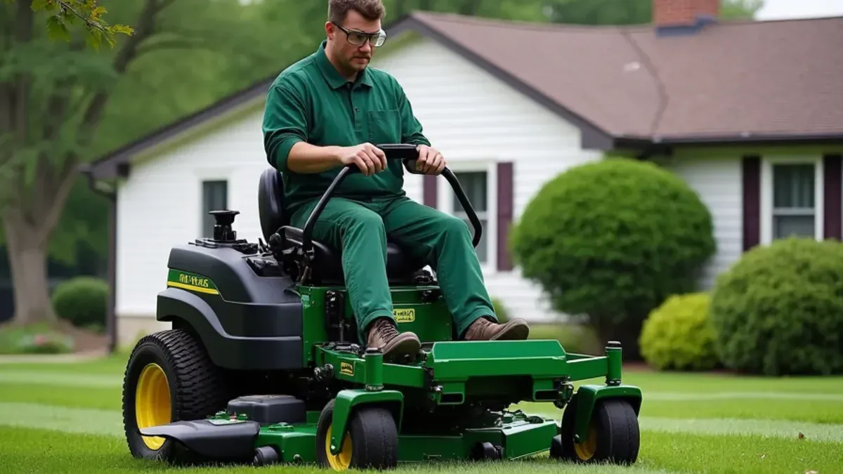 Weed-free subdivision lawn with fresh mow lines in Greenwood, IN by Speedway Lawn Maintenance