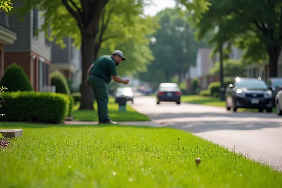 Homes and lawns in the Ninth Street Hill area of Lafayette, IN