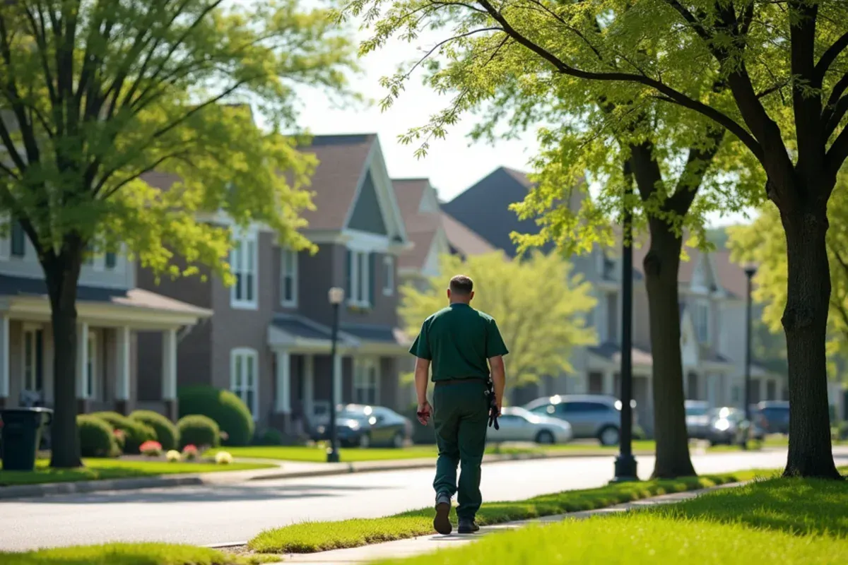 Homes and lawns in the New subdivisions off Mt. Comfort Road area of McCordsville, IN