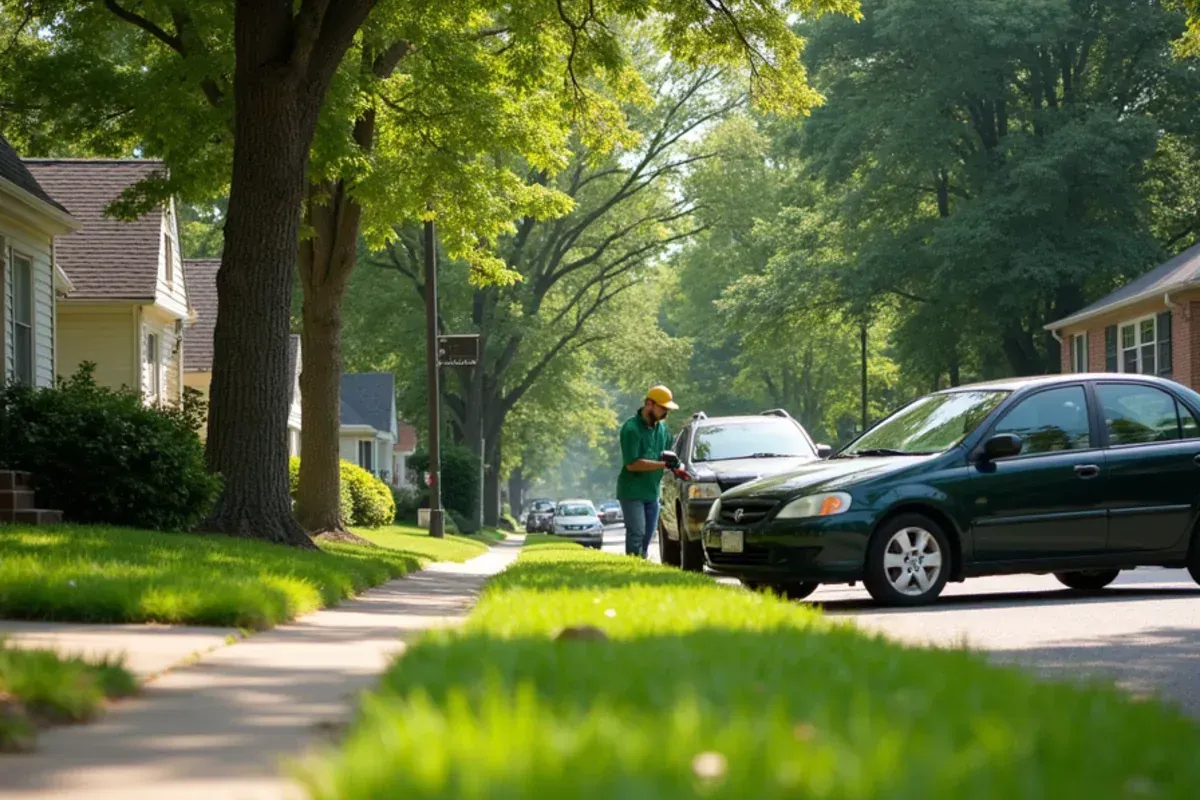 Homes and lawns in the Chapel Hill area of Wayne Township, IN